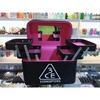 Cốp Đựng Mỹ Phẩm 3CE Có Khay Đẩy Bên Trong 2 tầng