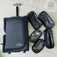Cốp kéo balo Celin tặng kèm 5 túi đựng mỹ  phẩm