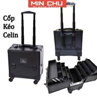 Cốp Kéo Celin Đựng Mỹ Phẩm Chuyên Nghiệp 4 Bánh, Vali Kéo Hàng Hàng Chính Hãng