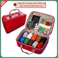 Cốp Kim Chỉ May Vá 17 Món, Vali Kim Chỉ Cứu Cánh Mọi Lúc, Hộp Đựng Kim Chỉ Nhỏ Gọn Dễ Mang Theo