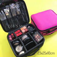 Cốp Make Up Size Nhỏ Cá Nhân - Cốp Vải Thanh Cứng [Kích thước: 23x25x10cm]