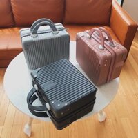 Cốp mỹ phẩm, Cốp Vali 14 inch, Cốp trang điểm, hàng bịt 4 góc cao cấp