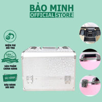 Cốp nhôm cao cấp đựng đồ nail mi 3 tầng - Cốp đựng đồ trang điểm chuyên dụng siêu to rộng rãi