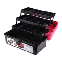 Cốp nhựa đựng đồ nail 3 tầng tiện dụng đa năng.