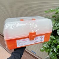 Cốp Nhựa đựng đồ Nail cỡ lớn 3 tầng