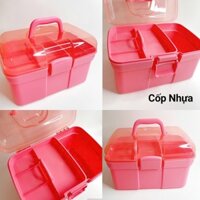 CỐP NHỰA ĐỰNG ĐỒ NAIL MI ( giao màu ngẫu nhiên)