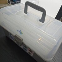 Cốp nhựa đựng đồ nghề Nail-mi-make up 3 ngăn tiện dụng, chắc chắn