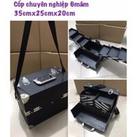 Cốp trang điểm chuyên nghiệp 6 mâm size 35cm
