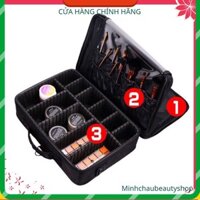 Cốp vải đựng đồ trang điểm Make Up ,phun xăm ,Nail , có 2 quai đeo- Minhchaubeautyshop