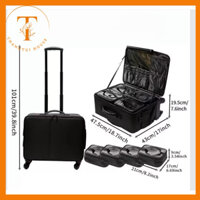 Cốp VẢI Kéo 48cm kèm 4 túi trong cốp đựng mỹ phẩm