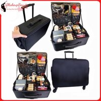 Cốp vải kéo đựng đồ makeup chuyên nghiệp sz 48cm. Cốp kéo vali đựng đồ make up đa năng MS 604