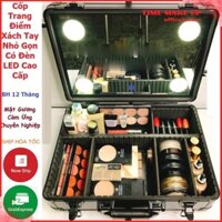 Cốp Vali Trang Điểm Có Gương Đèn - Size Nhỏ MS 00262 [ TIME MAKE UP ]