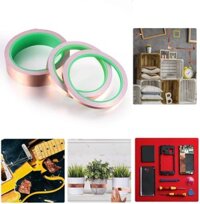 Copper Tape Conductive Adhesive Metal Copper Strip for Grounded EMI Shielding Solder Stained Glass Paper Circuits DIY Cr