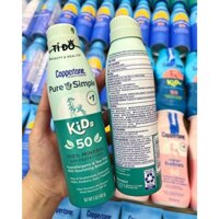 COPPERTONE - XỊT Chống Nắng Pure & Simple KIDS SPF 50