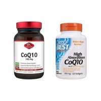 CoQ10 Olympian Labs và Doctor’s Best Co10 USA Mỹ 100mg 120 viên nang viên nén