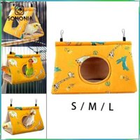 Coral Hideaway Hut Mùa đông ấm áp Nhà chim treo cá rô Hut treo lồng chim cá rô cho vẹt đuôi dài