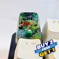 coral keycap, keycap san hô , nút bàn phím cơ cảnh san hô, profile SA , artisan keycap