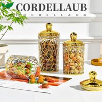 Cordellaub 3 Cái / bộ Nồi Bảo Quản Thực Phẩm, Hộp Bảo Quản Chống Ẩm Trong Suốt, Tiện Lợi Có Nắp Nhựa Trà Bình Kín Tinh Tế