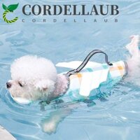 Cordellaub Áo phao cho chó có thể điều chỉnh an toàn cho thú cưng Áo cứu hộ cho tất cả chó cưng Chó con Phản quang Bộ đồ bơi cho chó