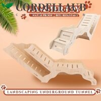 Cordellaub Hamster Thang Đường Hầm Bằng Gỗ, Thang Leo Hamster Tự Nhiên Bằng Gỗ, Đồ Chơi Hamster Khám Phá Leo Núi Đào Chuột