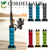 Cordellaub Hộp Câu Cần Đứng, Hộp Câu Cá Bằng Nhựa Di Động, Dụng Cụ Tổ Chức Ngoài Trời Bền Đế Chắc Chắn Chèn Kẹp Hộp Câu Cá Thùng Giá Đỡ Thiết Bị Chèn