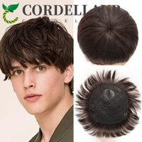 Cordellaub Nam Tóc Nổ, Áo Toppers Tóc Ngắn Thẳng Thời Trang, Hộp Đêm Thanh Tóc Giả Tóc Giả Thay Thế Tóc Kẹp Tóc Nam Tự Nhiên Toupee Dành Cho Nam Trẻ