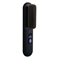 Cordless Hair Straightener Brush Straightening Brush Hair Straightening Iron Electric Hot Comb Rechargeable for Home Travel