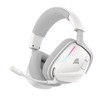 CORSAIR VOID Wireless V2 White Gaming Headset – 2.4GHz wireless, Bluetooth, 50mm driver, 70H battery, Crystal clear microphone