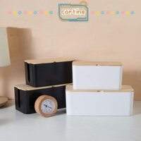 Cortina Sắp Xếp Hộp Để Bàn Cho Dòng Dữ Liệu Cắm Ổ Cắm Cáp Tidy