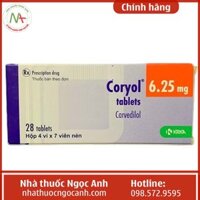 Coryol 6.25mg tablets