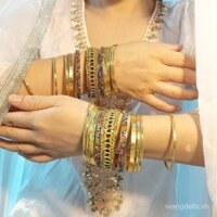 Cos Trang Sức Nữ Ấn Độ✨Vòng tay mạ vàng Vòng tay Ấn Độ Vòng tay phong cách Ấn Độ