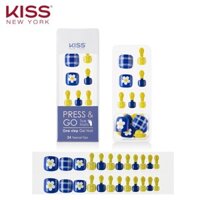 [COSFARTET -20% ĐH60K]Bộ 24 Móng Chân Gel Dán Press & Go Kiss New York Nail Box - Cutie Bbo-jjak (KPT05K)