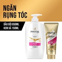 [COSPGHB06 -12% ĐH199k] Bộ Dầu gội Pantene 650ML & Kem xả 3 phút diệu kỳ 150ML