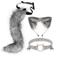 cosplay anime đuôi cáo đuôi cáo có đầu đút cosplay hồ ly tai mèo cosplay đuôi mèo tai cáo