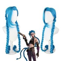 Cosplay Arcane Jinx Cos tóc giả Chơi diễn vai dài hạn mô phỏng da đầu