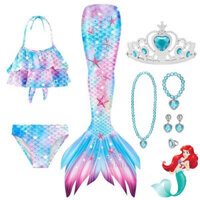 Cosplay Bé Gái Đuôi Nàng Tiên Cá Bộ Đồ Bơi Trẻ Em Trang Phục Nàng Tiên Cá Trang Phục Quà Tặng Sinh Nhật
