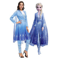 Cosplay dành cho người lớn Frozen 2 Elsa Váy công chúa Elsa Full Dress (Đầm + Quần + Thắt lưng)