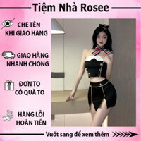 Cosplay đồ hóa trang cô tiếp viên hàng không nóng bỏng sexy, che tên khi giao
