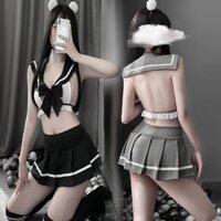 Cosplay hóa trang học sinh sexy quyến rũ gợi cảm kèm bờm và tất cho nữ Lala 293