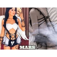 Cosplay người hầu, cosplay nàng hầu, váy ngủ xuyên thấu ren cao cấp