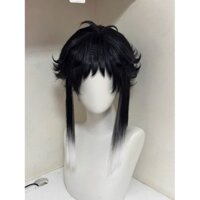 Cosplay Wig Bungo Stray Dogs Akutagawa Ryunosuke Giải Xuyên Long Chiến