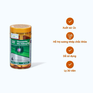 Viên uống hỗ trợ trị bệnh xương khớp Costar Glucosamine HCL 1500mg 120 Viên