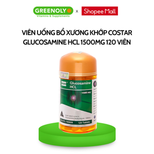 Viên uống hỗ trợ trị bệnh xương khớp Costar Glucosamine HCL 1500mg 120 Viên