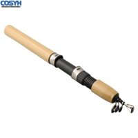 [Cosyh] 0.6 / 0.8 / 1m Đúc Mùa Đông Tôm Cần Câu Mini Ice Rod Tay Cầm Gỗ Chống Trơn Trượt