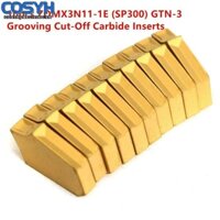 [Cosyh] 10 Cái SP300 NC3020 GTN-3 CNC Grooving Parting Cut-Off Carbide Chèn Chiều Rộng 3mm
