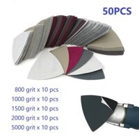 [Cosyh] 50 Tấm chà nhám khô ướt 90mm Giấy nhám tam giác 800 1000 1500 2000 5000 Grit