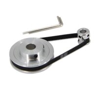 [Cosyh] Bánh xe đồng bộ GT2 20 & 80 răng Ròng rọc định giờ bằng nhôm với đai 250mm