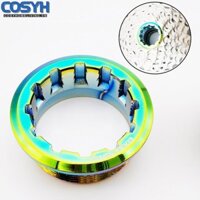 cosyh Freewheel Lock Cover 1PC Alloy Rainbow 12 Speed Better Force For-SHIMANO
