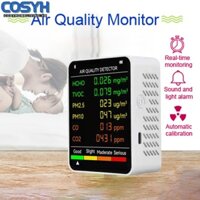 [Cosyh] Máy đo chất lượng không khí 6 trong 1 Máy đo nồng độ Carbon Dioxide đa chức năng