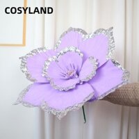 Cosyland Mô Phỏng Hoa, Giant 50cm PE Nhân Tạo Magnolia, Màn Hình Cửa Sổ PE Đạo Cụ Ảnh Hoa Giả Nền Sân Khấu